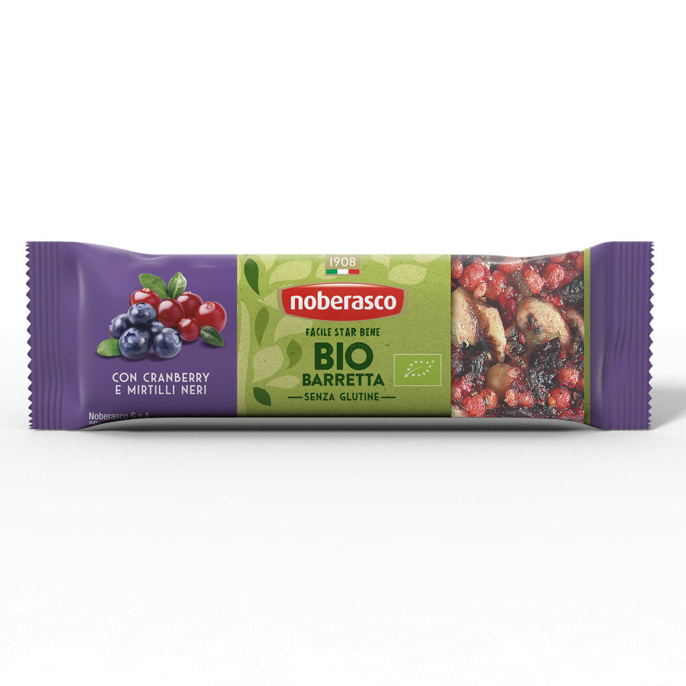 Bio Barretta con Cranberry e Mirtilli Neri 30g - Noberasco