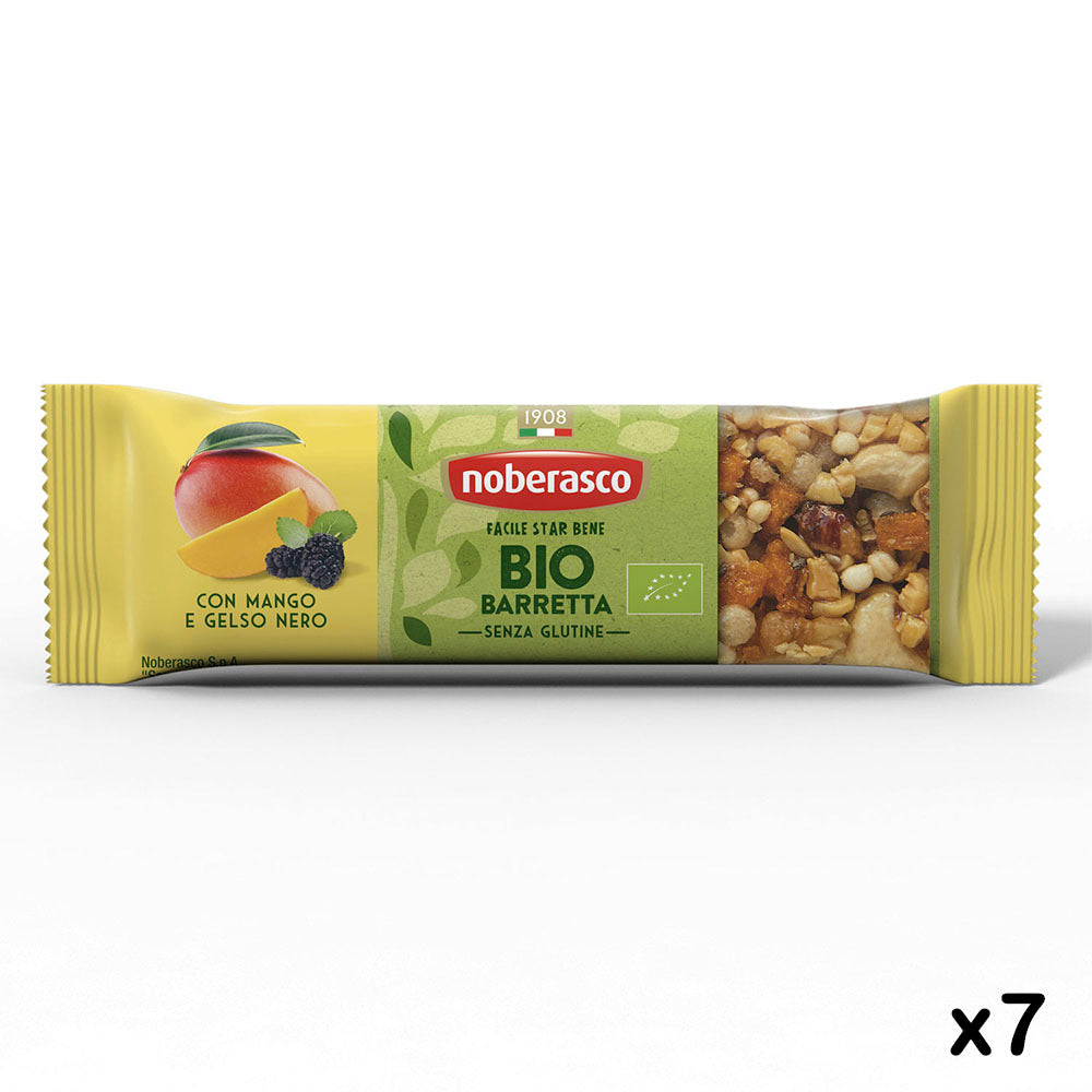 I Love Bio Barrette Mango e Gelso Nero 30gX7 - Noberasco