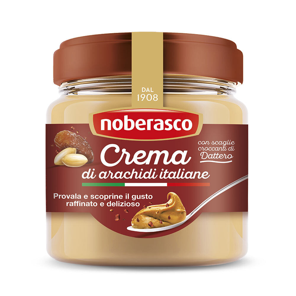 Crema di arachidi italiane con scaglie di dattero croccante 175g - Noberasco