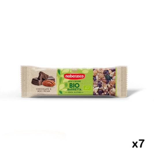 Bio Barretta con Cioccolato e Noci pecan 30gX7 - Noberasco